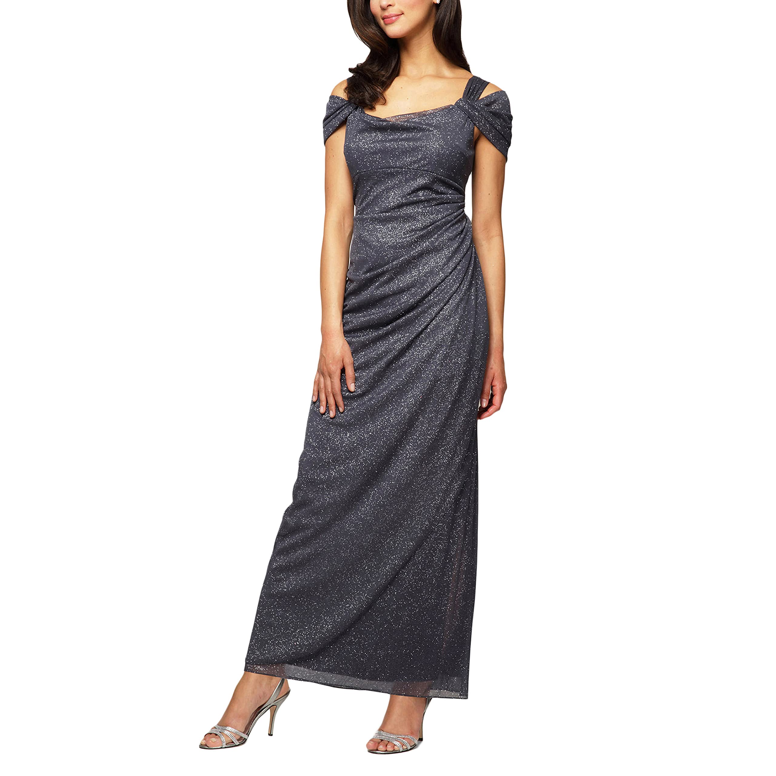 Vestidos formales con escote en V, vestidos de invitada de boda, vestidos de noche, vestidos de dama de honor